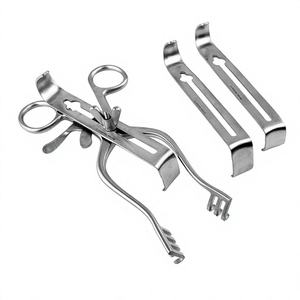 Rétracteur Henly en acier inoxydable, instrument chirurgical vétérinaire réutilisable à mâchoires rigides pour la castration des porcs, outil de chirurgie animale - Product Image 3