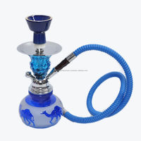 2024 gros moderne narguilé Shisha narguilé Mini verre Chicha avec bol et tuyau accessoire pour Bar et cadeau