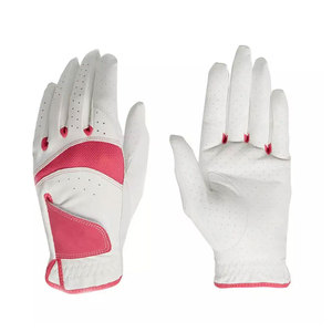 Get Custom High Quality Slice Pad Premium Cabretta Leather White Golf <b>Gloves</b> Adult Great Feel Flexibility Outdoor Sports Wear - Product Image 6