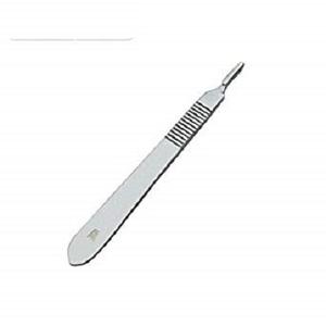 Lames chirurgicales de laboratoire Scalpels pour instruments en acier 4.3*0.6cm + porte-couteau dentaire outils médicaux - Product Image 4