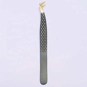 Pinzas para Extensión de Pestañas, Puntas de Acero Inoxidable, Agarre Nano, Uso Profesional, 90 y 45 Grados, Extensión de Pestañas Rusas - Product Image 3