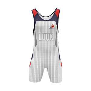 OEM ODM American Team <b>Wrestling</b> <b>Singlet</b> One Piece Uniform Sublimation Printed Stretchable Breathable 100% Polyester <b>Singlet</b> - Product Image 2