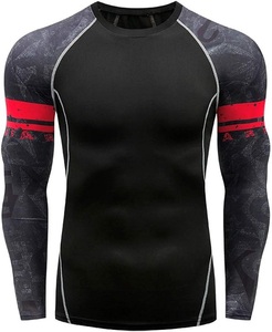 Camiseta de Compresión Sublimada Personalizada - Camiseta de Manga Larga para Entrenamiento de BJJ para Hombre - Product Image 5