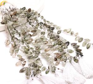 RAY FINE ORNATES Cuentas de Turmalina Negra Ovaladas Sueltas, Piedras Semipreciosas en Hilo, con Certificación de Terceros para Fabricación de Joyas - Product Image 2