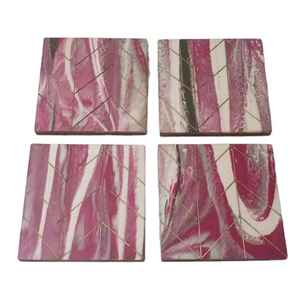 Sous-verres créatifs en résine et bois, cadeau de pendaison de crémaillère pour maison neuve ou appartement, sous-verres de bar au style moderne et créatif - Product Image 3