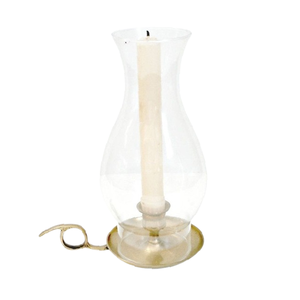 Porte-bougie en métal doré antique, style vintage élégant, support de lampe pour bougies, porte-bougies avec cheminée en verre - Product Image 3