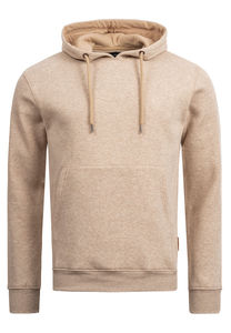 Sweat à capuche basique uni personnalisable pour broderie, sans cordon, en coton épais, style streetwear, mode homme - Product Image 2