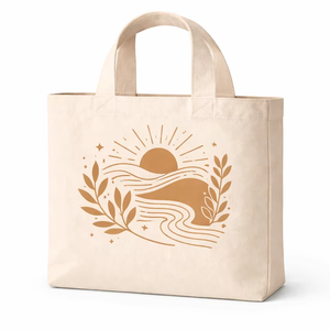 Premium 300gsm Cotton <b>Canvas</b> <b>Tote</b> Bag Nature Print Eco Friendly Reusable Shopping Bag Custom Logo Heavy Duty Wholesale AMANI - Product Image 1