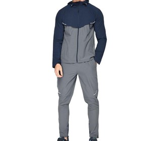 Survêtement coupe-vent d'hiver personnalisé pour homme, à capuche, avec cordon de serrage, deux pièces, respirant et écologique - Product Image 1