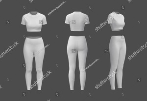Women High Waist Full Length <b>Leggings</b> And Top Spandex <b>Nylon</b> Knitted Solid Color Basic Style All Seasons Activewear - Product Image 5