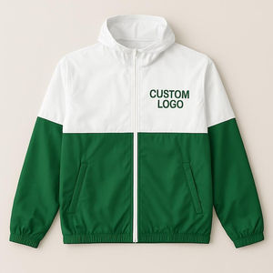 Chaqueta Cortavientos Ligera e Impermeable para Hombre y Mujer, Estilo Urbano Retro, Informal, con Capucha, para Exteriores - Product Image 1