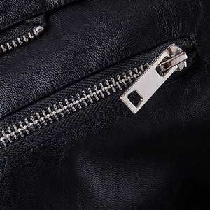 Premium Men's Black PU Faux Leather Motorcycle Biker <b>Jacket</b> Slim Fit Asymmetrical Zipper <b>Punk</b> Rock Streetwear Belted Coat M-5XL - Product Image 6