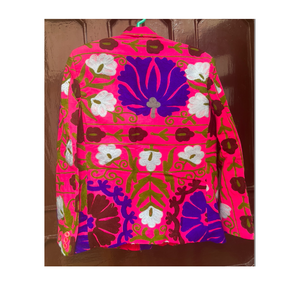 Blazer Suzani Premium, Chaqueta Étnica Bordada a Mano para Mujer, Estilo Boho, Diseño de Autor, Venta al Por Mayor para Exportación - Product Image 2
