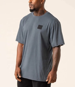 Camisetas de temporada de verano para hombre, camiseta de gran tamaño, Camiseta lisa de algodón - Product Image 2