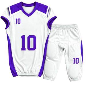 Jersey de Fútbol Americano Ligero OEM, Diseño Popular de Manga Corta, Transpirable, Uniforme de Talla Grande para Jugadores de Fútbol - Product Image 5