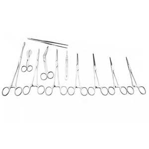 Juego de Instrumentos Quirúrgicos Dentales de Grado Alemán, 14 Piezas, Equipo Dental, Kit de Instrumentos Quirúrgicos de Acero Inoxidable Reutilizables, Uso Ortopédico Veterinario - Product Image 3