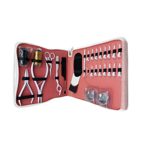 Professional Stainless Steel Hair <b>Extension</b> & <b>Beading</b> Tool Kit Set with Plier and Needle for Hand Tied <b>Extensions</b> - Product Image 1