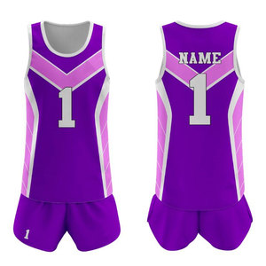 Uniformes de Voleibol Unisex Sublimados con Impresión Digital Personalizada, Secado Rápido, Alta Calidad, 100% Poliéster 240g, Cuello en V para Adultos - Product Image 5