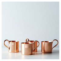 Tasses à mule en cuivre personnalisables de 350 ml, gravure laser, écologiques, anti-fuite, faites à la main, style américain, fournitures en gros pour bars et restaurants