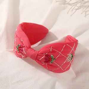 Serre-têtes chics faits main avec broderies et perles pour fêtes, cadeaux festifs, personnalisables, tendance, accessoires pour cheveux - Product Image 3