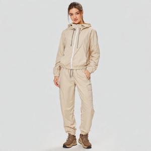 <b>Women</b> Streetwear Windbreaker Tracksuit <b>Women</b> 100% Polyester Spandex Waterproof <b>Jacket</b> Rain Pants Set Ladies - Product Image 5
