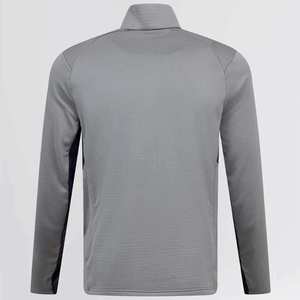 เสื้อโปโลคอปกซิป ¼ ซิป ผู้ชาย ราคาสมเหตุสมผล แฟชั่นลำลอง แขนยาว สีพื้น - Product Image 3