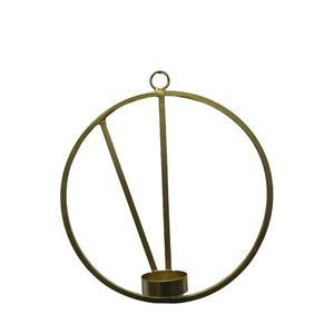 Porte-bougies suspendus vintage en métal avec sphères texturées argentées, orange et dorées pour la décoration de Noël à la maison - Product Image 2