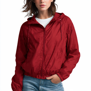 เสื้อแจ็คเก็ตกันลมน้ำหนักเบาสำหรับผู้หญิง เสื้อกันฝนสำหรับผู้หญิง เสื้อโค้ทกันลมน้ำหนักเบาพับเก็บได้ - Product Image 5