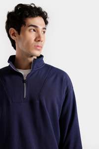 Sweat-shirt uni pour homme – Pull en molleton de coton de qualité supérieure pour l'hiver - Product Image 2