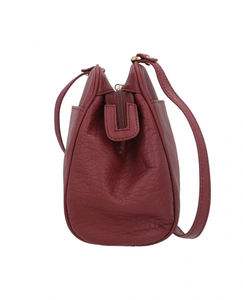 Bolso Bandolera de Cuero Genuino para Mujer, Color Granate, Elegante, con Cierre y Correas Fijas, Dos Colores Personalizables con Logotipo, para Chicas, Nuevo, Venta al Por Mayor OEM - Product Image 3