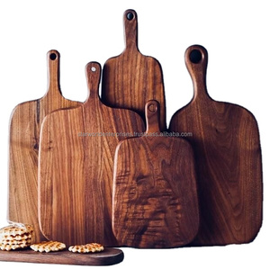 Tabla de cortar de madera súper sólida de madera de mango de acacia, tablas de madera rústicas de cocina para cortar carne vegetal con un corte grande - Product Image 1