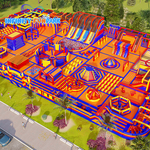Parque inflable al aire libre grande para niños y adultos, laberinto <span class=keywords><strong>de</strong></span> <span class=keywords><strong>bolas</strong></span> Bungee Run, para saltar, parque infantil divertido <span class=keywords><strong>de</strong></span> ciudad, en venta - Product Image 2