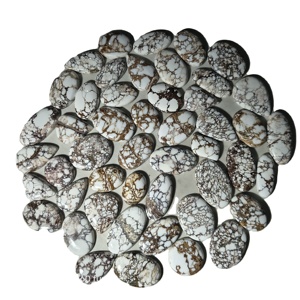 Pendentif en turquoise naturelle de haute qualité, cabochon, pierre précieuse en vrac pour la fabrication de bijoux, forme mixte, 20-45 mm, 8-12 g - Product Image 1