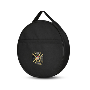 Premium Leather Masonic Fez Case - Handcrafted Regalia Bag - Genuine Leather Past Master Storage Box MFC-0025 - Product Image 5