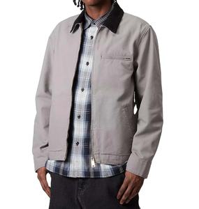 Hot Sale Twill Cotton Canvas Breathable Heavyweight Vintage Streetwear Custom Men's Work <b>Jacket</b> - Product Image 4