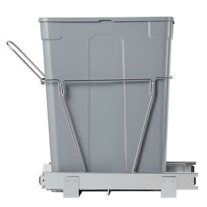Contenitore per Rifiuti in Metallo Resistente da 35 QT, Estraibile per Armadietti da Cucina, Bidone per Riciclaggio, Contenitore per Rifiuti da Scrivania per Auto - Product Image 1