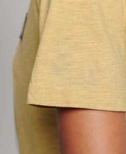 เสื้อยืดแขนสั้นผ้าเจอร์ซีย์คอตตอน 100% สีพื้น แห้งเร็ว สำหรับผู้หญิง - Product Image 4
