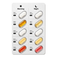 Kit de Soins Visage Hydratant à l'Acide Hyaluronique en Capsules – 5 Étapes Matin & Soir – Blanchissant Tous Types de Peau – Logo Personnalisé – Vente en Gros