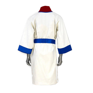Bata de Entrada de Boxeo Estilo Peso Pesado de Satén de Lujo con Capucha para Noche de Combate, con Opciones de Nombre y Diseño Personalizados - Product Image 4