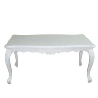 Ensemble de salle à manger de style français Table à manger et chaise de salle à manger peintes en blanc en bois pour meubler Meubles de salle à manger de style européen