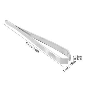 2 ชุด BAFA SURGICAL INSTRUMENTS BSI-ET-364 ความแม่นยำสูงป้องกันไฟฟ้าสถิตย์สแตนเลสสตีลแหนบคีบคิ้วปลายตรง 9.1 ซม. - Product Image 1
