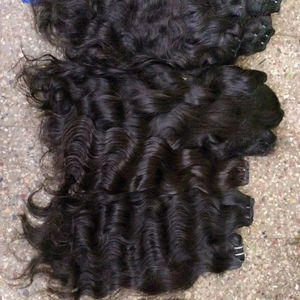Cheveux Indiens Remy Bruts Non Traités de Luxe, Double Trame Faite à la Machine, 100 Grammes, Mèches à Tisser à Tirage Unique, Permanente et Toutes Couleurs - Product Image 1