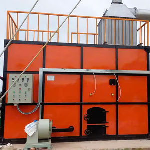 Incinérateur de déchets solides municipaux non triés T-Tech Vietnam avec deux chambres de combustion, modèle sans gaz. - Product Image 1