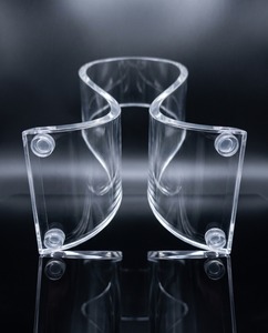 Best Sales Clear Acrylic Custom Logo OEM Available Earphone Headset <b>Hanger</b> Holder <b>Headphone</b> Desk Display Stand for 3C Shop - Product Image 5