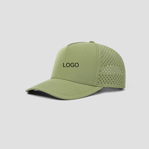 Gorras de Golf Personalizadas de 5 Paneles, Transpirables, con Orificios Cortados con Láser, Tela y Logotipo Personalizados, Visera Precurvada, Estilo Golf, Hechas en Vietnam - Product Image 3