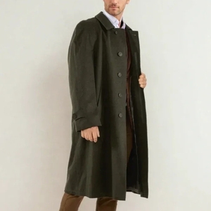 Nouveau Manteau Long en Laine Coupe Ample et Décontractée Personnalisable pour Homme, Coupe-Vent, Tissu Épais et Doux, Grande Taille, Collection Hiver Automne 2026 - Product Image 4