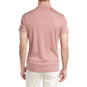 Chemises polo décontractées pour hommes, nouvelle collection, design tendance, logo personnalisé, couleur unie, respirantes, en coton, grandes tailles. - Product Image 2