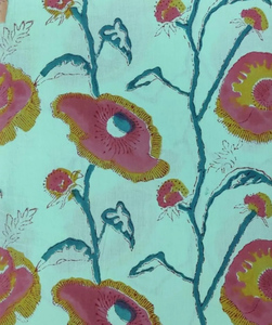 Tela de Algodón Estampada a Mano Ecológica, Ligera, 90 GSM, 43/44 Pulgadas de Ancho, Suave, para Vestidos, Decoración del Hogar, Material para Bolsos y Vestidos - Product Image 3