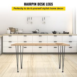 Gambe per Scrivania a Forcina Nere da 30 Pollici, Stile Rustico/Scolastico, Set da 4 Pezzi, Capacità di Carico 400 kg, 3 Aste, per Uso con Panca/Scrivania - Product Image 2