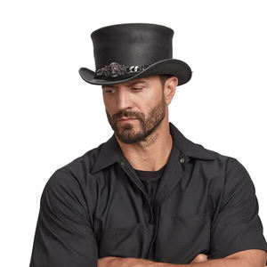 Sombreros de Vaquero de Cuero con Estampado Personalizado Más Vendidos para Adultos Unisex, para Aventuras al Aire Libre en Invierno y Uso Casual - Product Image 5